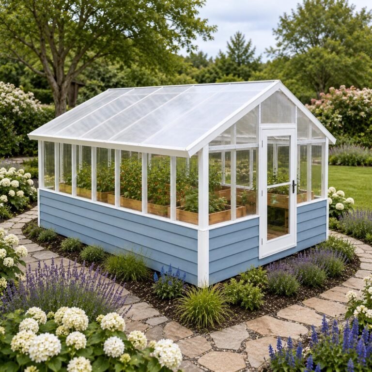 Large Greenhouse Plans PDF | Walk-In polycarbonate house Build | Backyard Farming Plans | Material List & Cut List Included