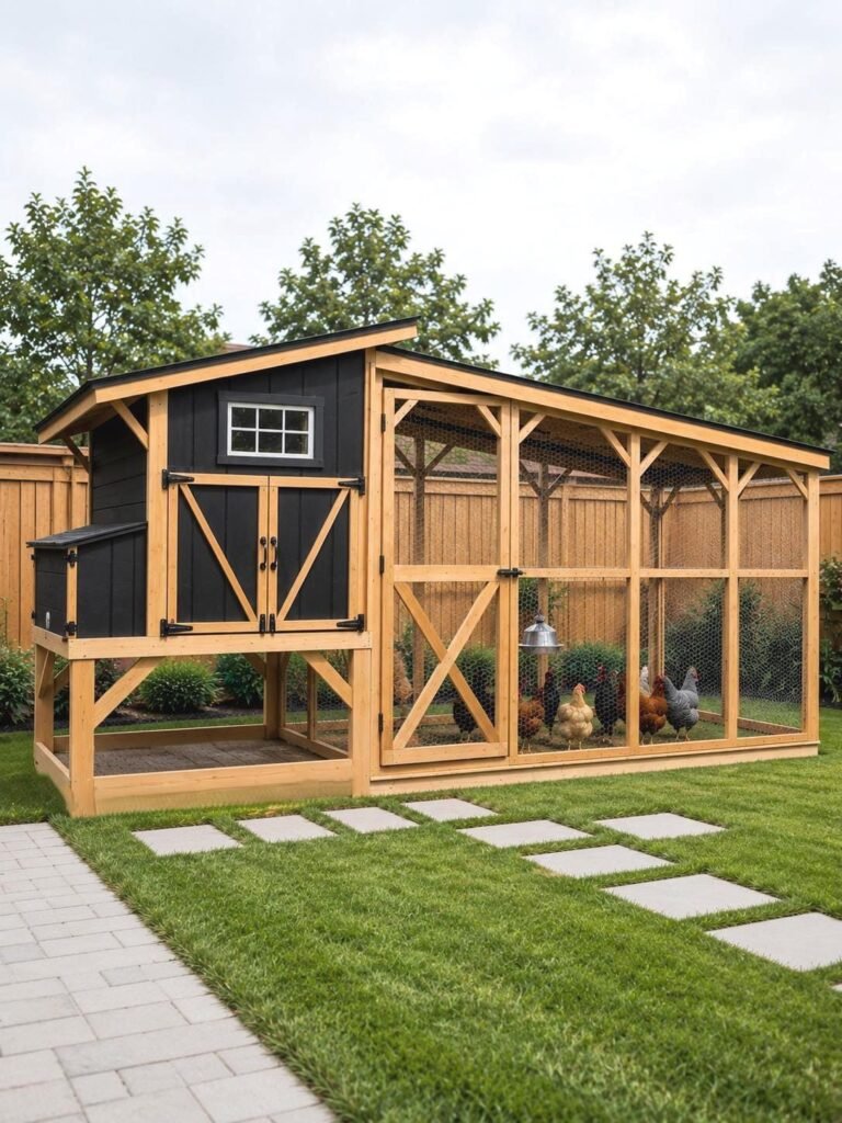 Walk in Chicken Coop & Run Plans – Backyard Farming (PDF Download)